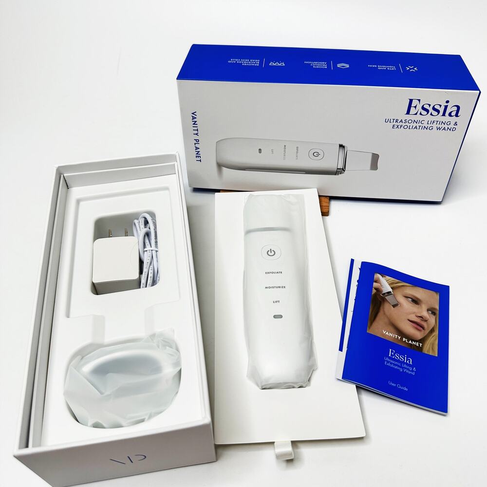 NWT Vanity Planet Essia Ultrasonic Lifting & Exfoliating Moisturizing Face Wand